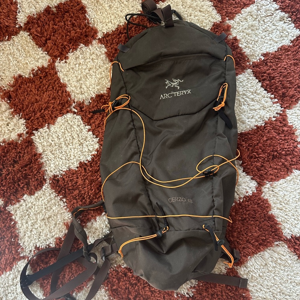 Arc'teryx Black and Orange Backpack
